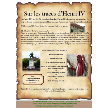 Sur les traces d’Henri IV avec Janouille